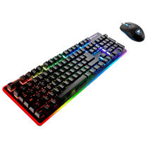 Pack Clavier Souris Gaming - Cougar Gaming - CLAVIER + Souris Gaming FILAIRE HYBRIDE DEATHFIRE EX 8 COULEURS LEDS - AZERTY