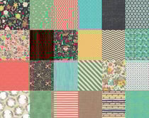 Papier origami 15x15 cm Les Vitamines 36 feuilles