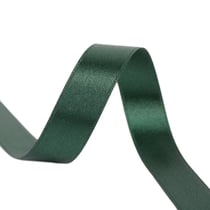 Bobine 40m ruban satin double face fabriqué en France vert foncé