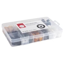 Coffret de perles en silicone - Doré et argenté