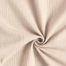 Coupon de tissu en double gaze de coton - Laize : 130 cm