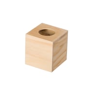Boîte mouchoirs carrée 14x13x13 cm bois - Artemio