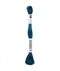 Fil à broder mouliné Uni - Rico Design 151 Bleu