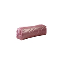 Trousse rectangulaire – Rose motif cœur – 1 compartiment