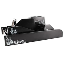 Ensemble De Bureau -6 Pièces - Noir Laque