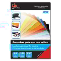 Couverture pour reliure - Rouge - A4 - Grain cuir - UpOffice