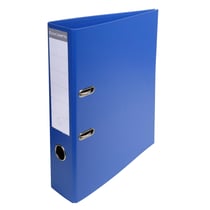 Classeur à levier PVC A4 dos de 70mm. - Bleu foncé - x 10 - Exacompta