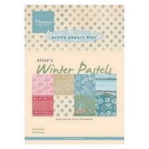 Bloc de 32 papiers scrapbooking 15 x 21 cm Marianne Design WINTER PASTELS