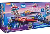 Coffret la super pat patrouille le film xxl :quartier general marine version geante the mighty movie + vehicule de chase - spin master 20142979