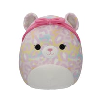 Squishmallows - Peluche Pink Rainbow Leopard with Pink Headband Michaela 30 cm