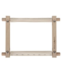 Cadre Rotatif pour Tapisserie avec Ruban 22.8 x 22.8 cm - Milward Marron