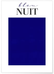 Affiche Bleu Nuit | A3 : 29,7x42cm