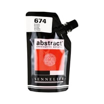 Peinture acrylique en sachet - Vermillon - 500ml - Sennelier