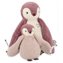 Peluches calins manchots roses