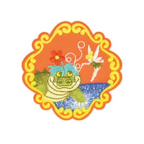 Ecusson thermocollant conte de fée peter pan 5.5x5.5cm
