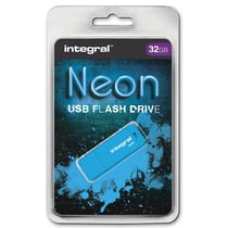 Clé USB INTEGRAL Neon - NEON BLEU 32 GB - Bleu - 32 GB