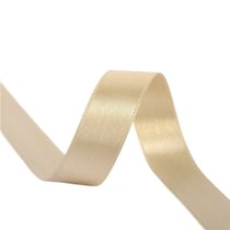 Bobine 25m ruban satin double face Lin doré fabriqué en France