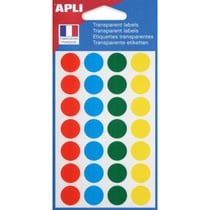 Apli Agipa - Gommettes couleur translucides Rond Ø15mm x 140