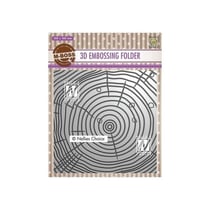 Embossing folder classeur de gaufrage 15 x 14,5 cm GROWTH RINGS 22