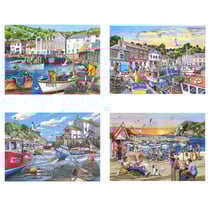 Puzzle 500 pièces - 4 Puzzles - Jours au Port - HOP - House of Puzzles