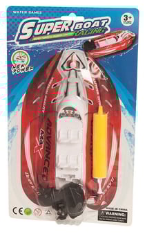 Blister Bateau Gonflable + Pompe Modèle Aléatoire