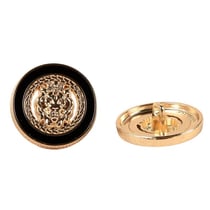 Bouton alliage bijou noir or