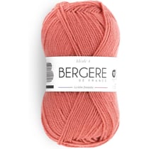 Pelote de laine - Saumon - 50% Laine 50% acrylique - Bergère de France - Idéale 4