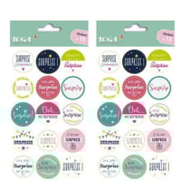 30 pastilles autocollantes pour emballage cadeau - Surprise
