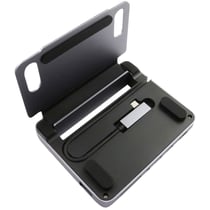 Avizar Station d'Accueil USB-C Multifonction HDMI RJ45 SD Ultra Pratique Gris