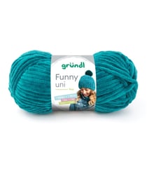 Fil à tricoter effet velour FUNNY - Grundl - 100 Gr - Oeko-Tex 18 Vert