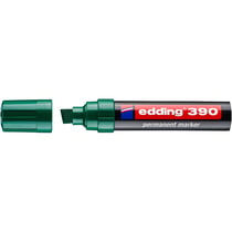 Lot de 10 marqueurs permanents - EDDING - 390 - Pointe biseautée extra large - Vert