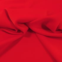 Tissu Crêpe satin mat Rouge Sang