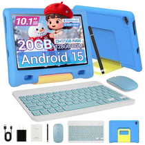 Tablette enfant KOTSREN Android 15 lithium-polymère Bleu 10,1 pouces