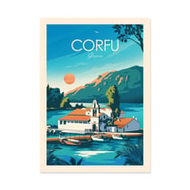 Affiche 30x40 cm - Corfu Greece - Studio Inception