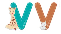 Lettre V Sophie la Girafe - Janod