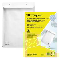 Enveloppes à bulles - 23x34cm - Référence G - Auto adhésive - Lot de 10 - GPV