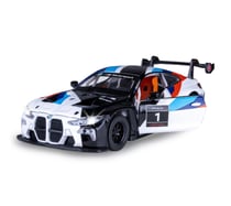 BMW M4 GT3 miniature 1:32 blanche avec piles