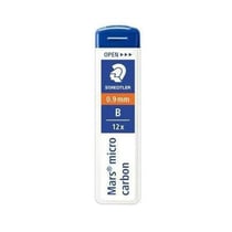 Mine de rechange pour porte-mine STAEDTLER Mars micro carbon - 0,9 mm - B - Lot de 12