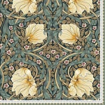 4 serviettes en papier découpage collage 33 cm Easy Life WILLIAM MORRIS BLACK