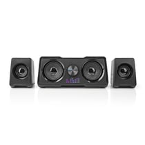 Nedis Haut-parleur Gaming 2.2 USB avec Effet Lumineux LED Noir