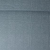 Tissu Popeline de Coton pois Yena sur fond Bleu acier