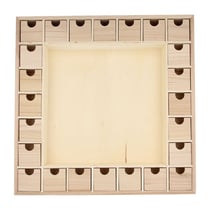 Calendrier de l'Avent carré DIY en BOIS - 39x39.5x6.5 cm - Artemio