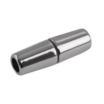 Fermoir magnétique Olive, argent, 28x9mm, pour ruban 5mm, 1 pce