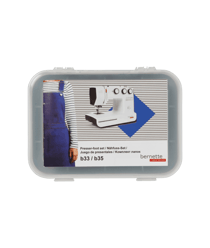 Set de pieds-de-biche pour B33 et B35 - Bernette Bleu
