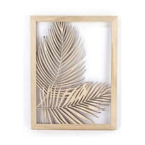 Cadre ajouré en bois Plante Areca 40 x 30 cm