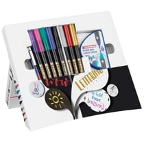 Set feutres Edding - Happy Lettering - Multicolores - 9 + 2 pcs