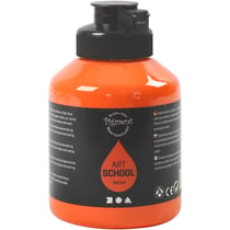 Peinture Acrylique, semi-brillant, semi transparent, orange, 500 ml/ 1 flacon