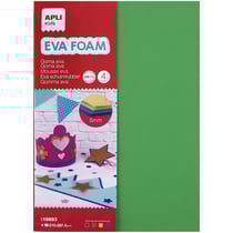 Mousse EVA couleurs assorties A4 4 feuilles de 5 mm - Rouge, jaune, vert et bleu