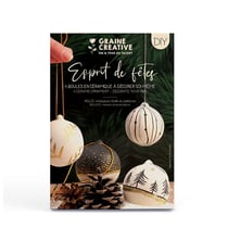 Coffret DIY 4 Boules de Noël en céramique