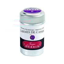 6 cartouches d'encre - Larmes de cassis - Pour stylos plume et roller - Herbin